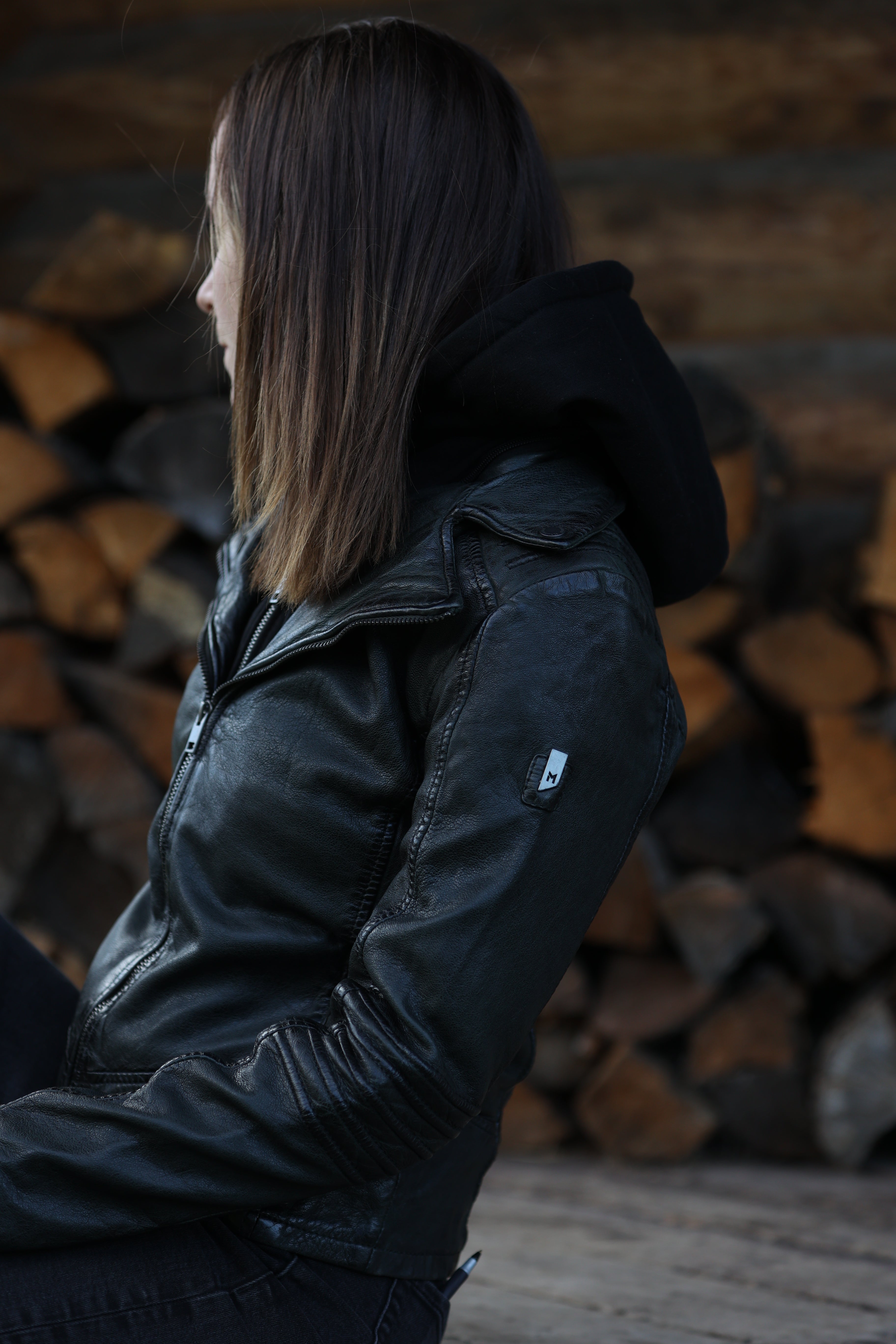 Mauritius - Flura RF Leather Jacket - Forest Green