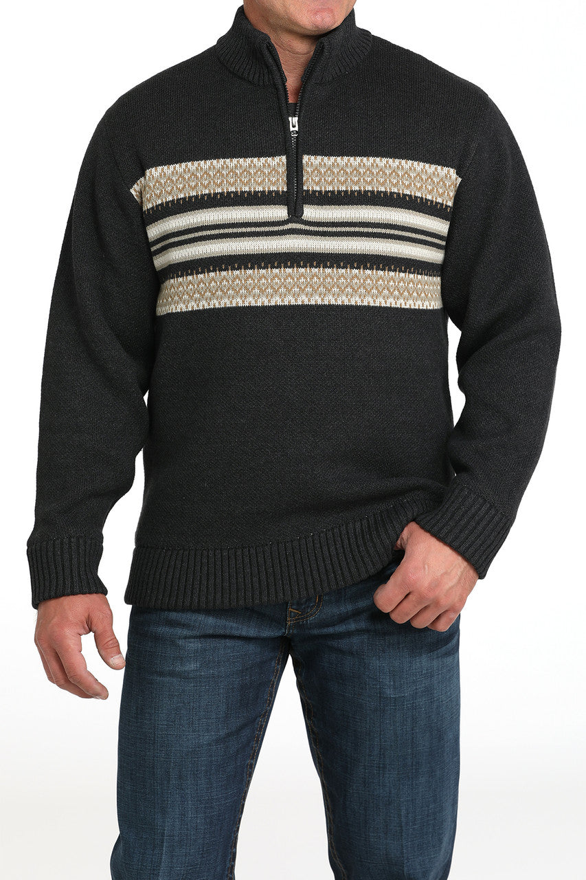 Cinch - Men's 1/4 Zip Lined 5 Gauge Sweater – MarshallsCountryStore