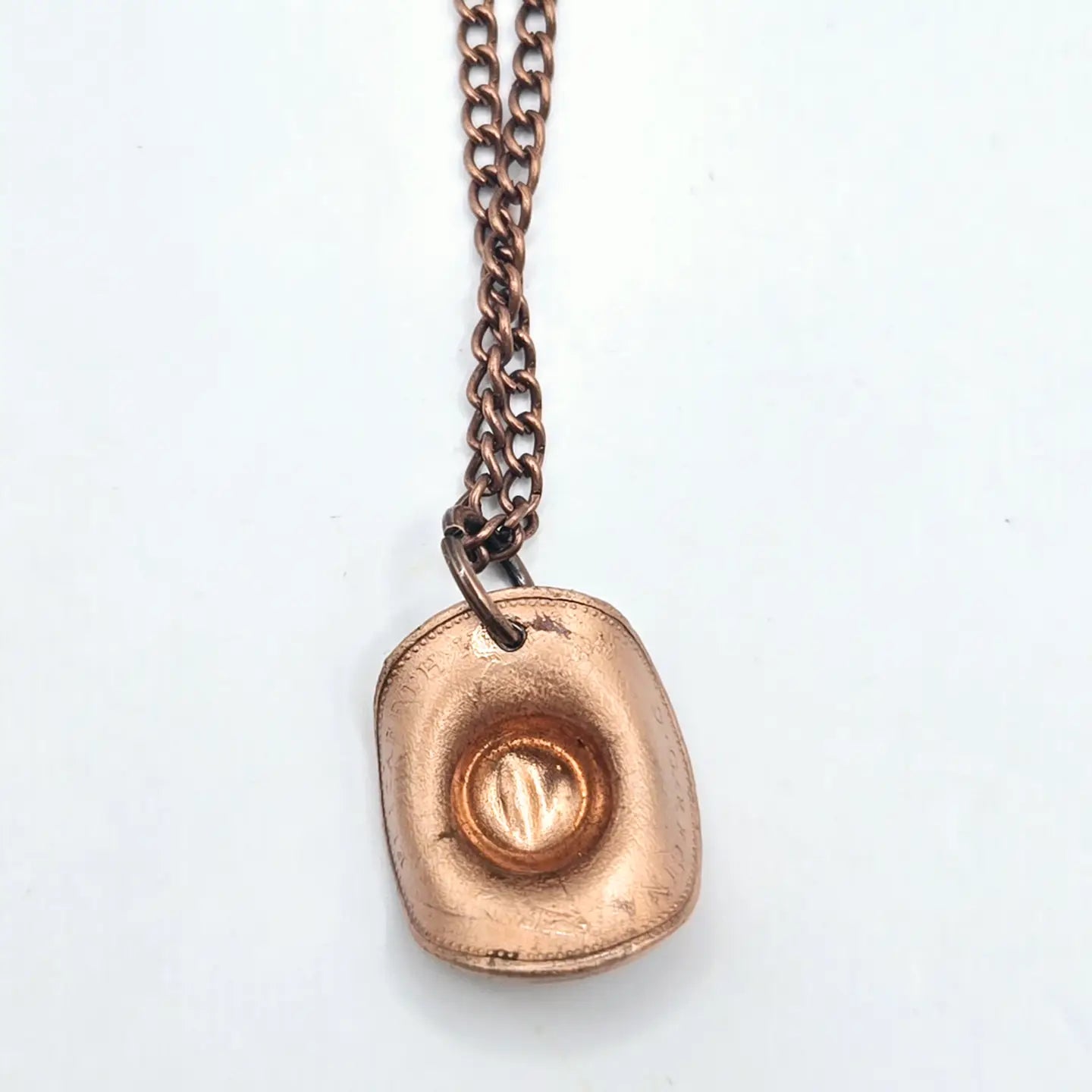 Coin Cowboy Hat Penny Necklace