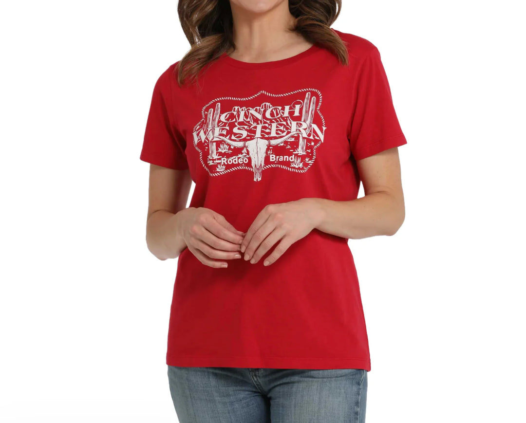 Cinch - Women's Short Sleeve Tee - Red