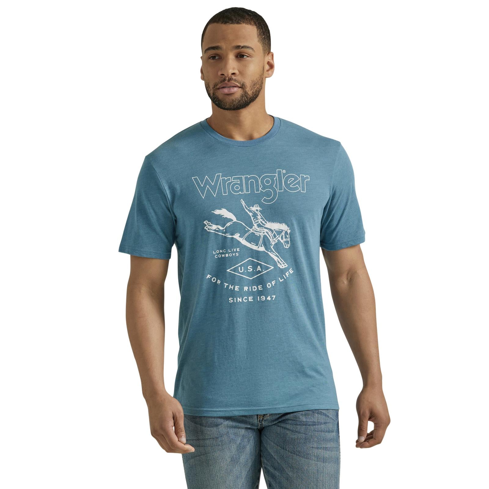 Wrangler - Men's Short Sleeve Tee in Blue
