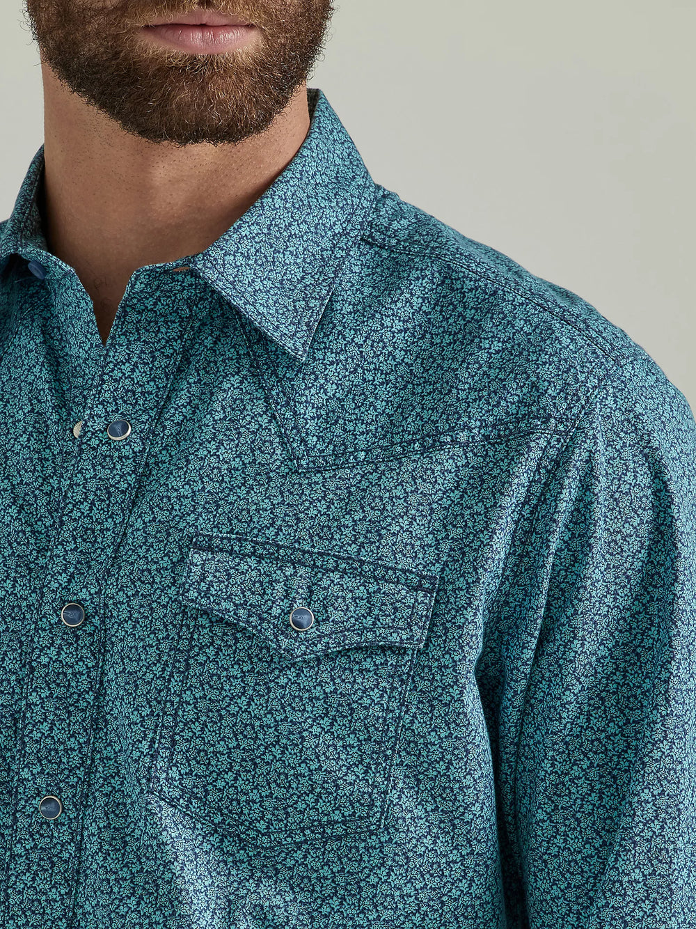 Wrangler - Men's Long Sleeve Shirt Premium Snap