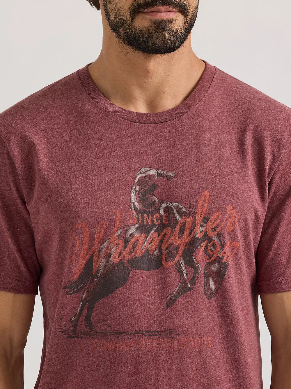 Wrangler - Men's Short Sleeve Tee Graphic Regular Fit Red