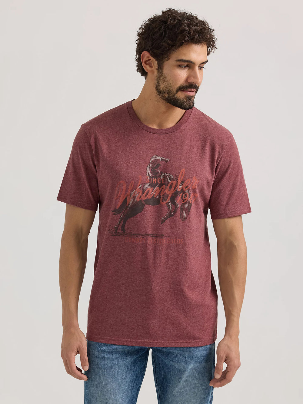 Wrangler - Men's Short Sleeve Tee Graphic Regular Fit Red