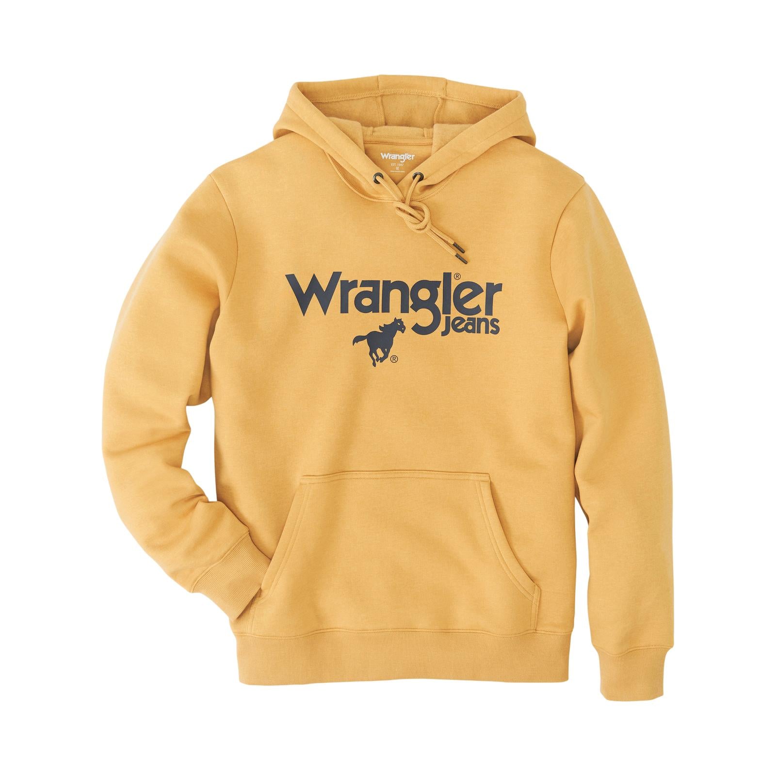 Wrangler - Men's Hoodie Pullover Regular Fit Pale Gold