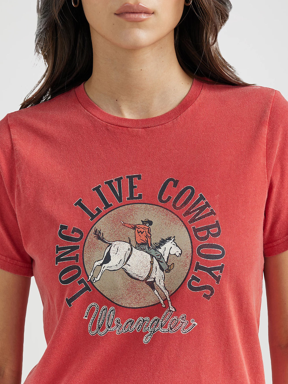 Wrangler - Women's Short Sleeve Tee Regular Fit Salsa