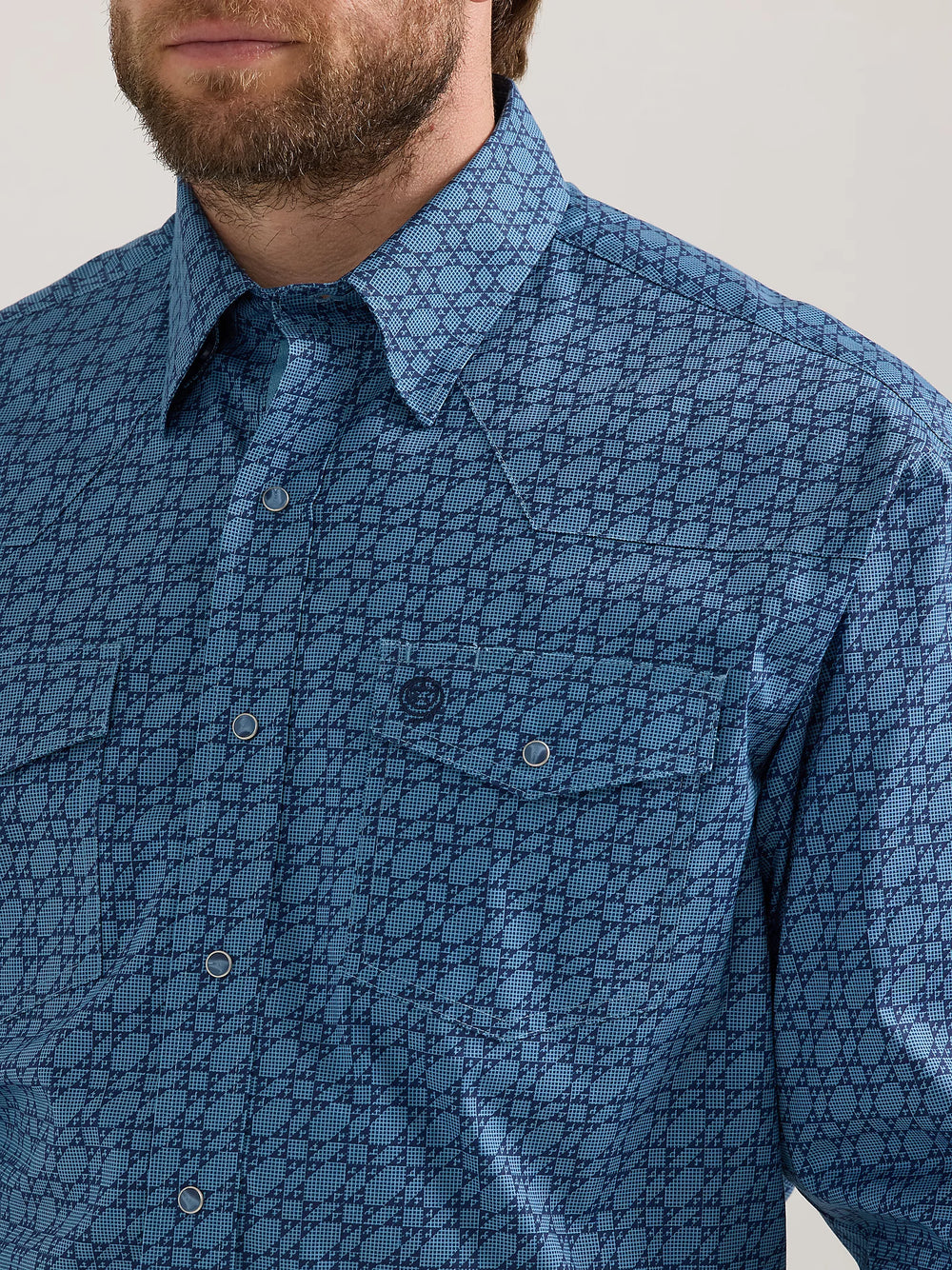 Wrangler - Men's Long Sleeve Snap George Strait Troubadour Western Shirt