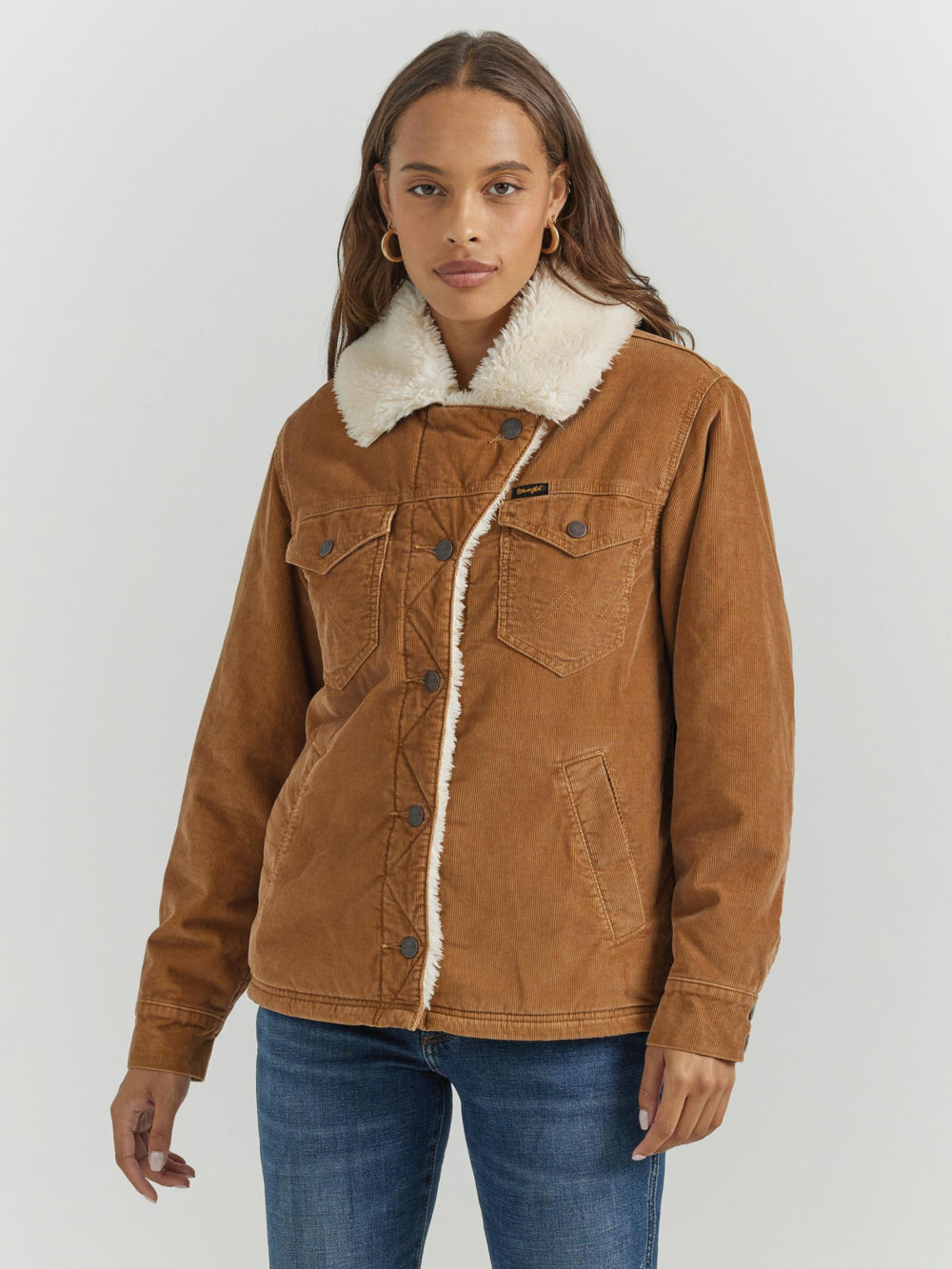 Wrangler - Women's Coat Western Sherpa Lined Corduroy (L&XL Only)