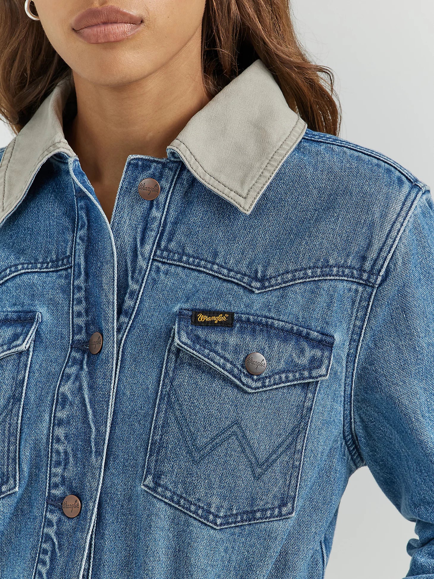 Wrangler - Women's Barn Jacket Unlined Canvas Collar