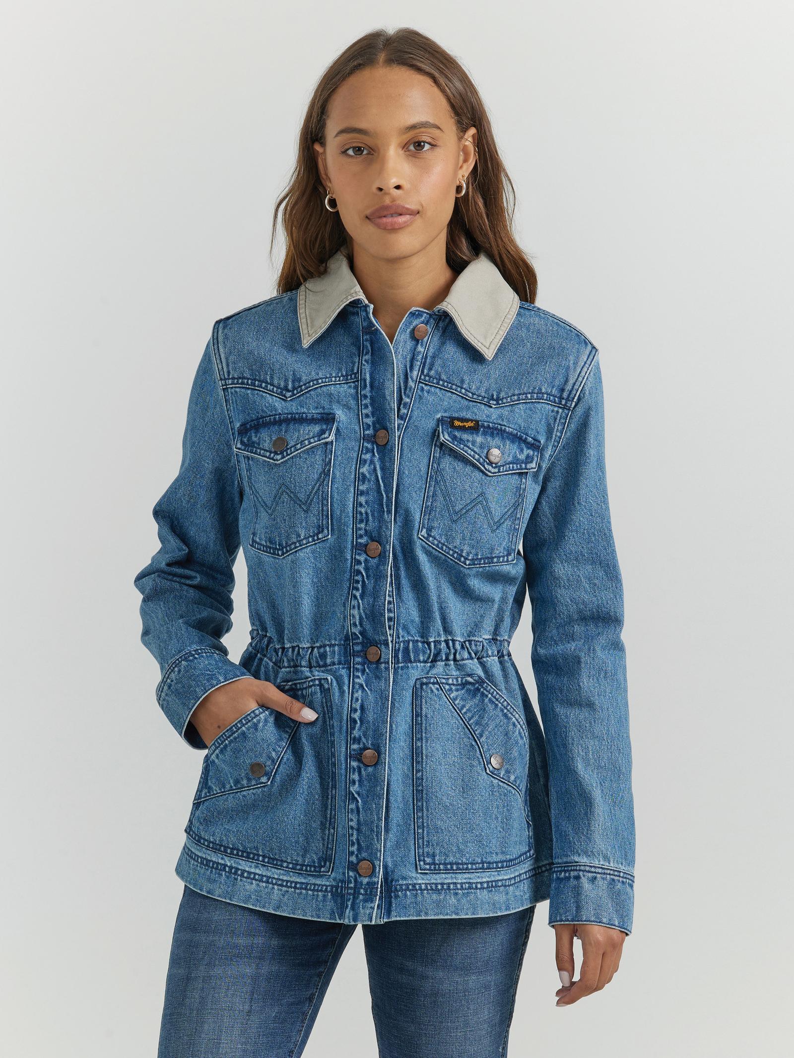 Wrangler - Women's Barn Jacket Unlined Canvas Collar