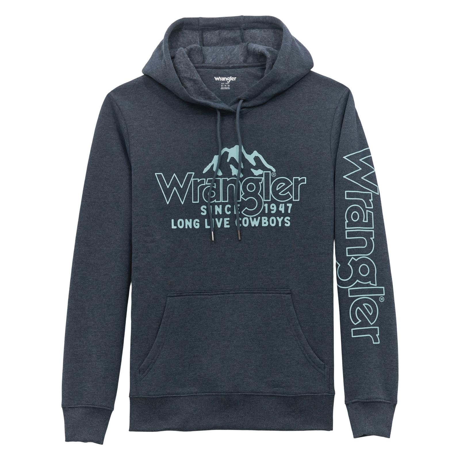 Wrangler - Men's Hoodie with Mountain Crest