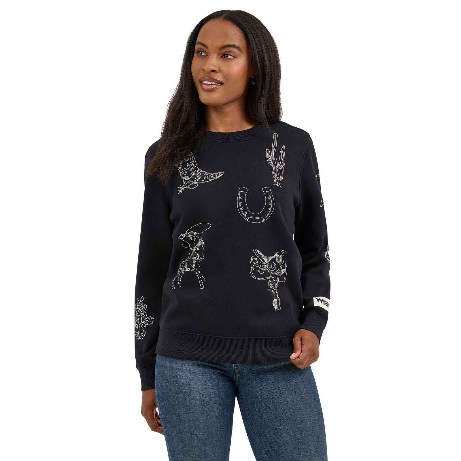 Wrangler - Women's Retro Punchy Crew Sweater