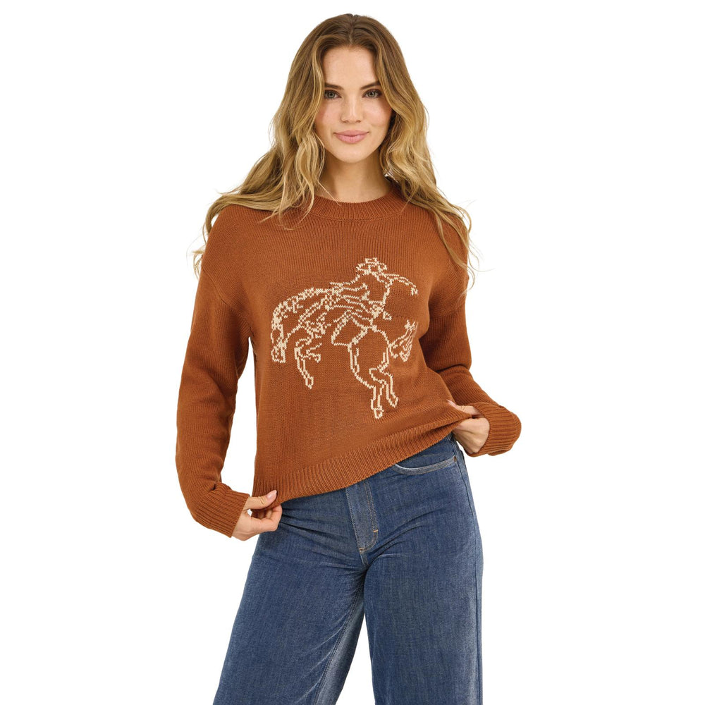 Wrangler - Women's Retro Americana Crew Sweater