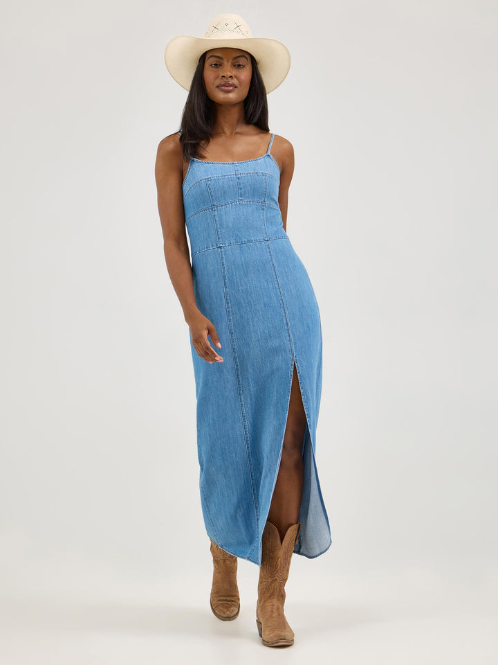 Wrangler - Women's Retro Punchy Maxi Denim Dress