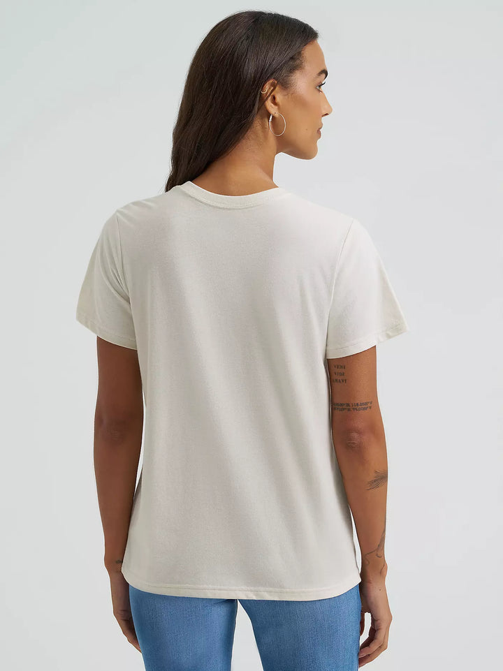 Wrangler - Women's Short Sleeve Tee - Regular Fit - Silver Birch Heather