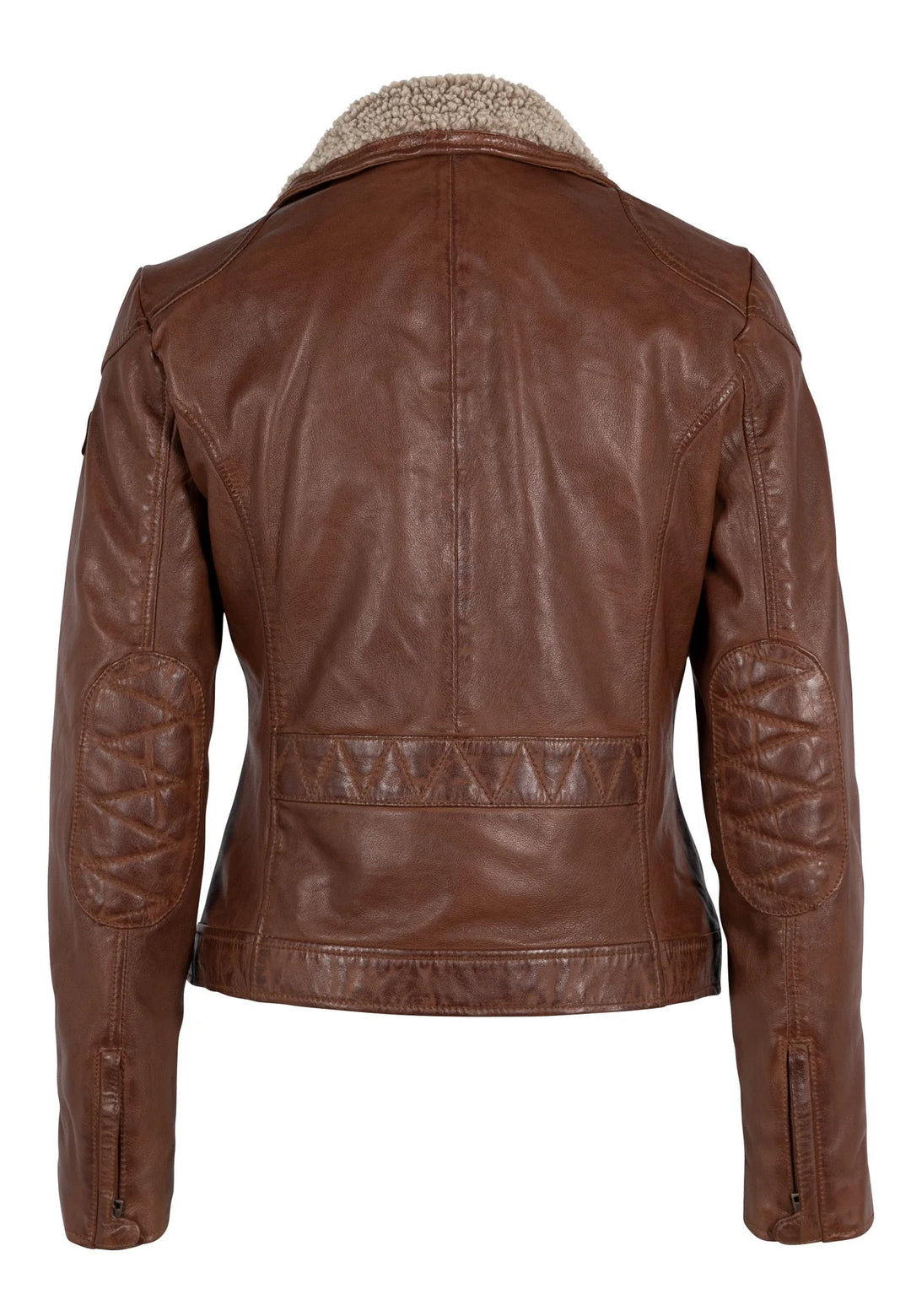 Mauritius - Jenja CF Leather Jacket - Dark Cognac