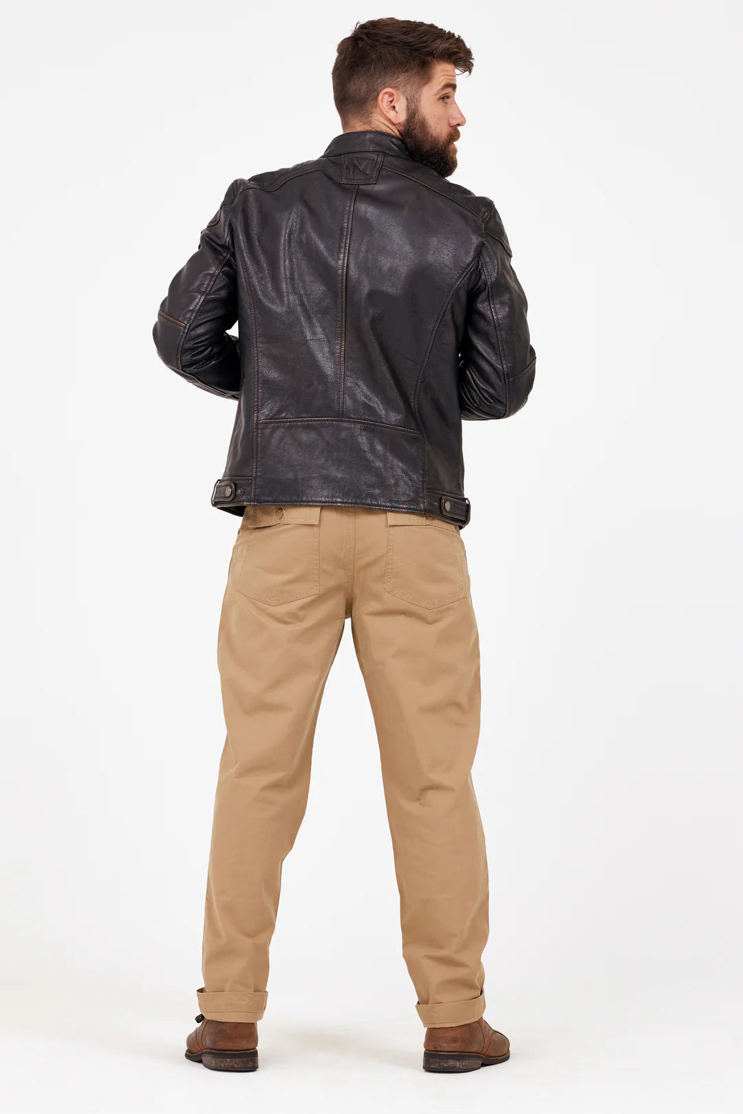 Mauritius - Brent CF Men's Black Leather Jacket