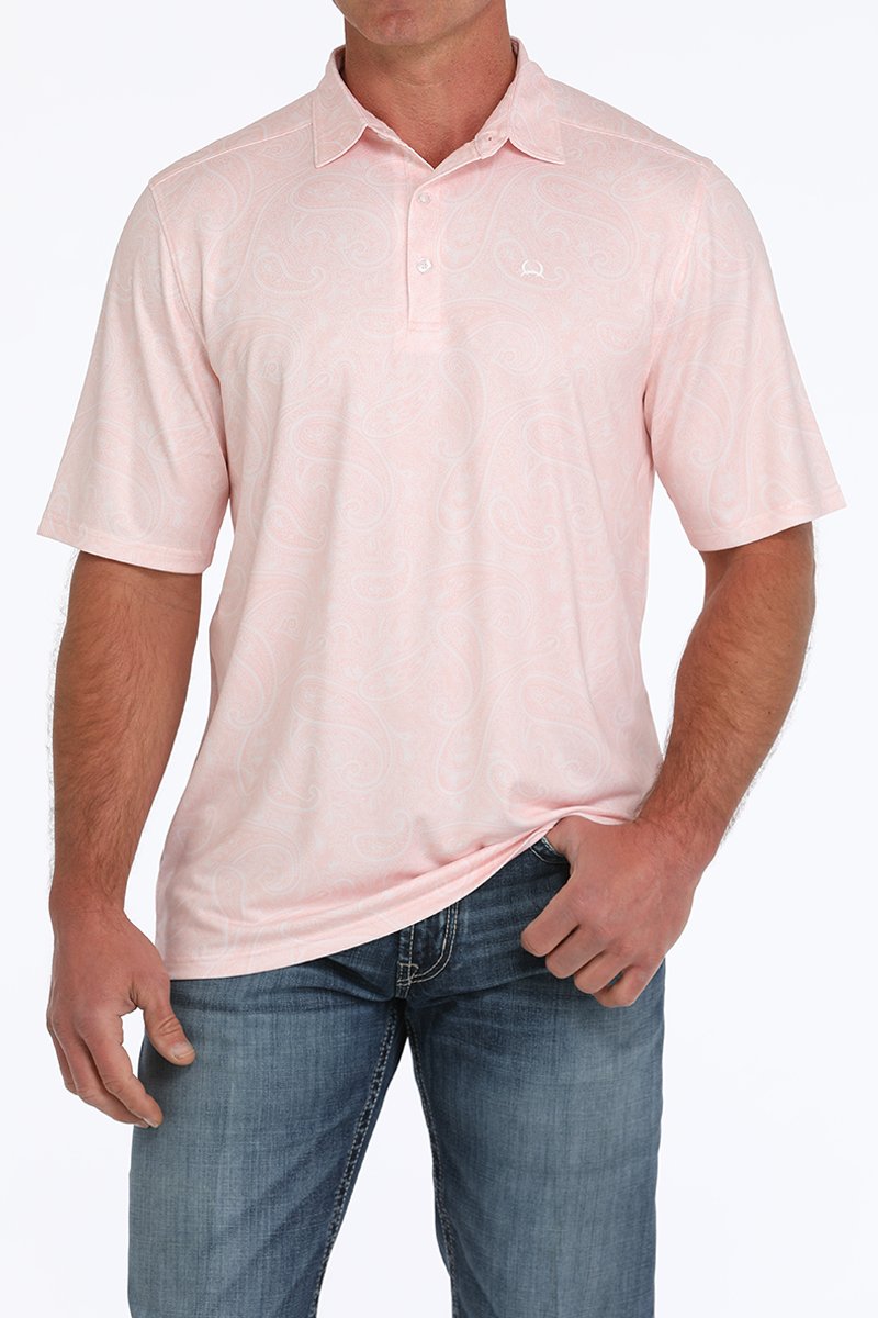 Cinch - Men's Paisley Print Polo