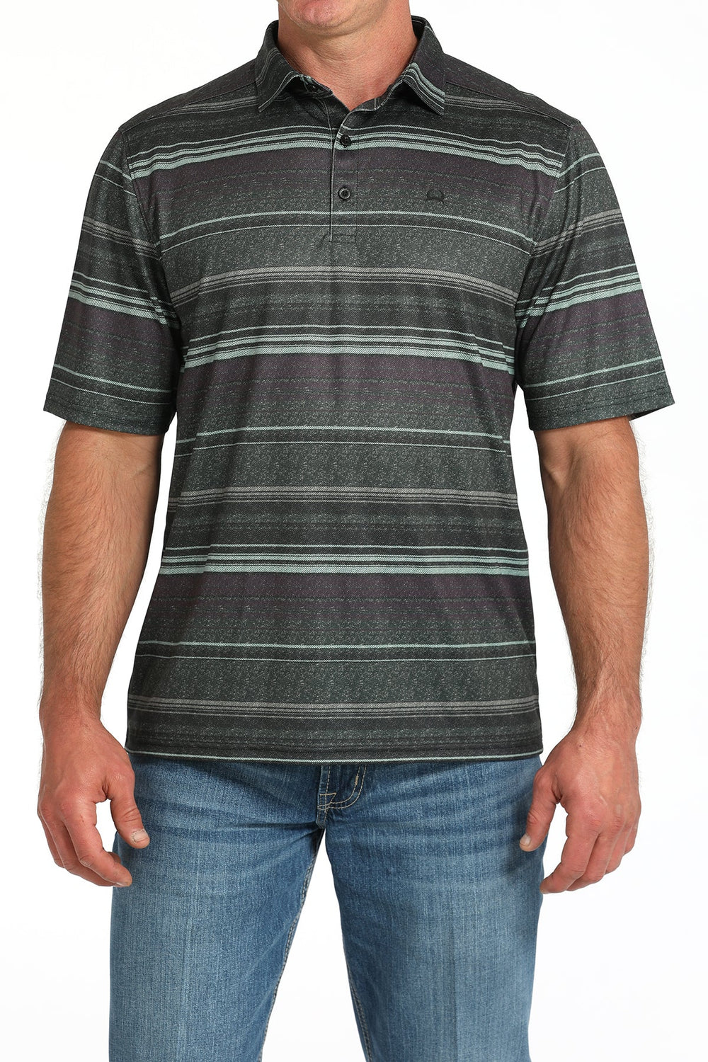 Cinch - Men's Short Sleeve Arenaflex Polo - Olive