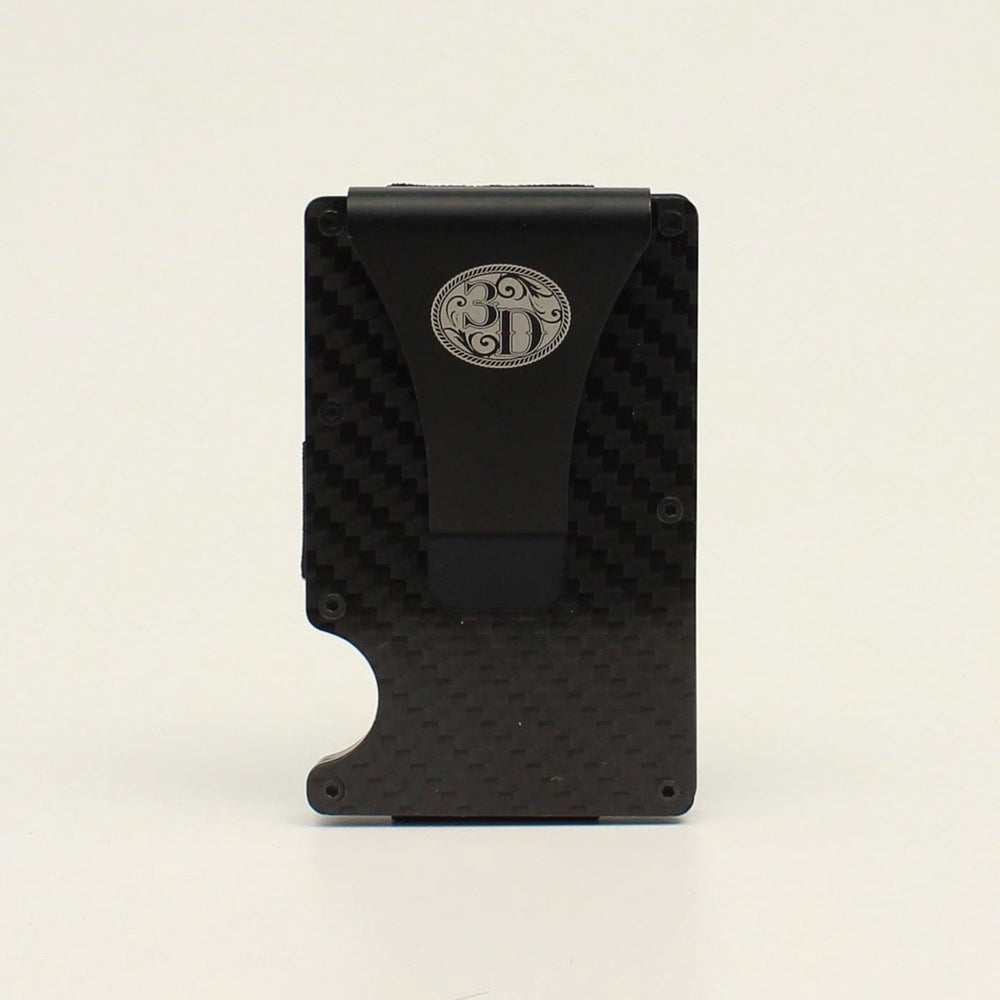 3D - Mens Smart Wallet Gun Metal Black