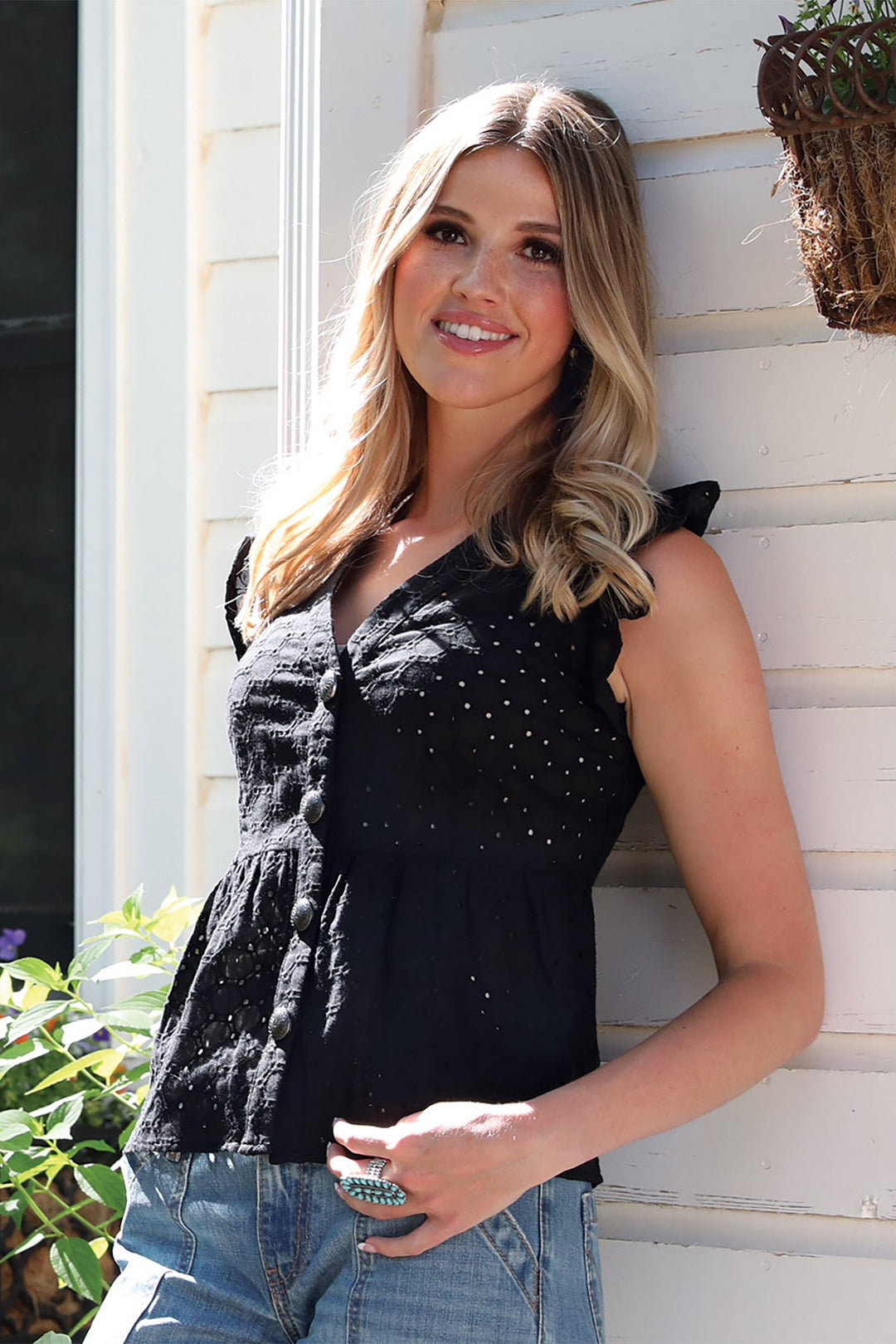 Cinch - Women's Eyelet Blouse