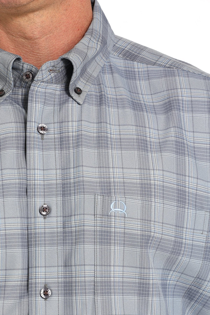 Cinch - Men's Athletic Plaid Short Sleeve