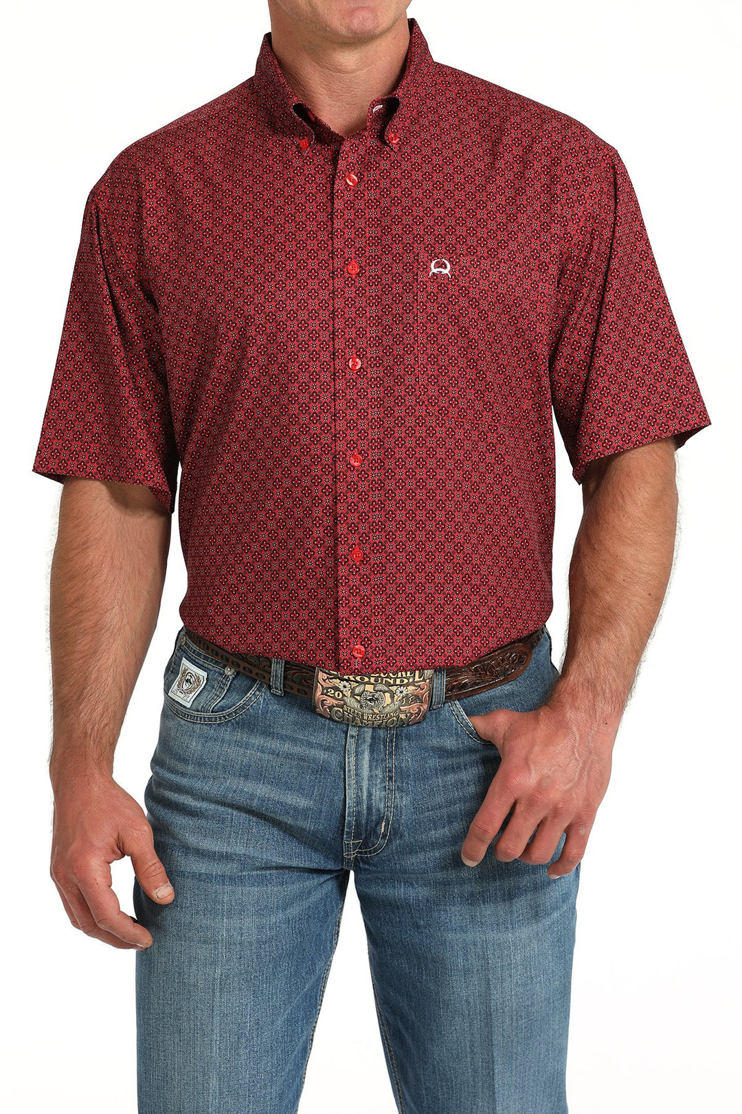 Cinch - Men's Athletic Print Short Sleeve