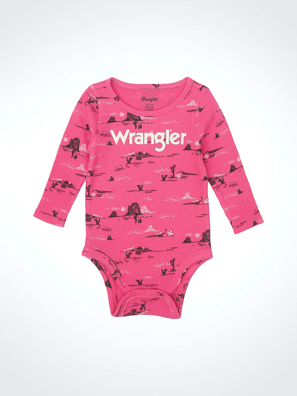 Wrangler - Baby Girl's Waffle Textured Bodysuit
