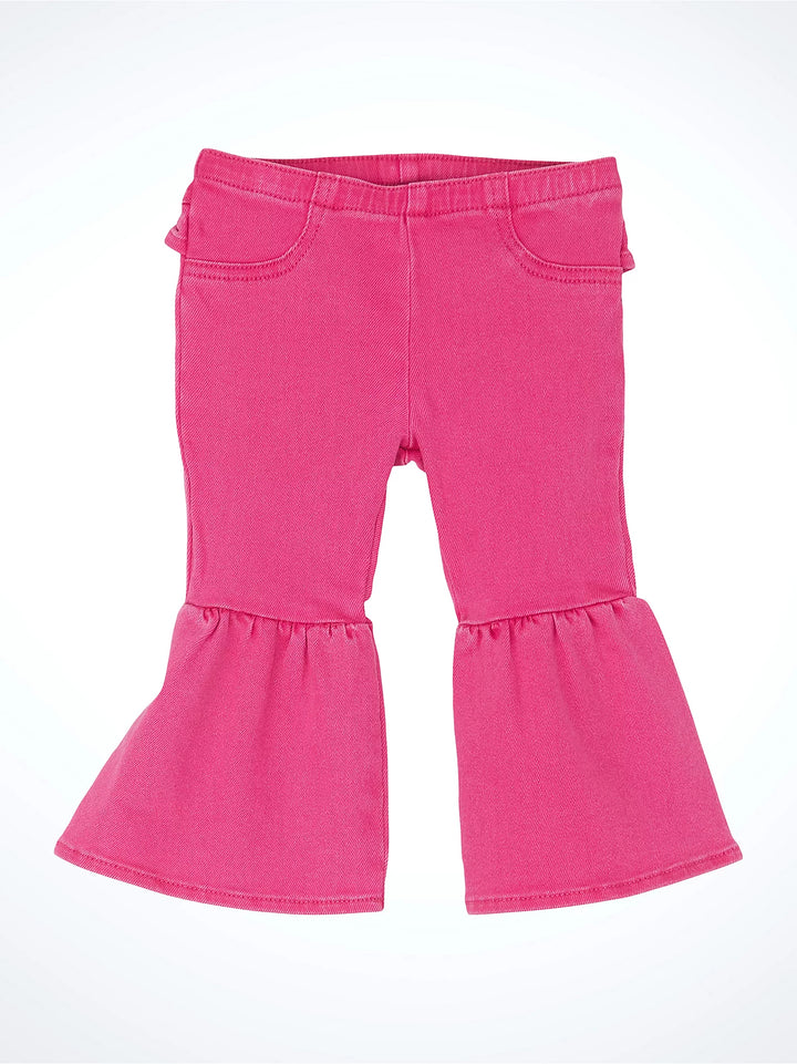 Wrangler - Little Girl's Vibrant Ruffle Leg Flare Jean