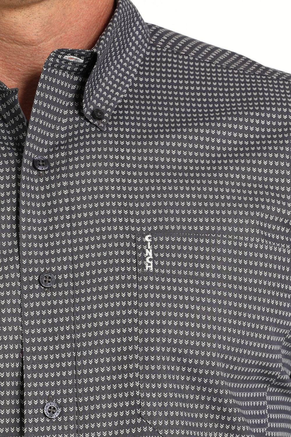 Cinch - Men's Long Sleeve Basic Plain Weave Print