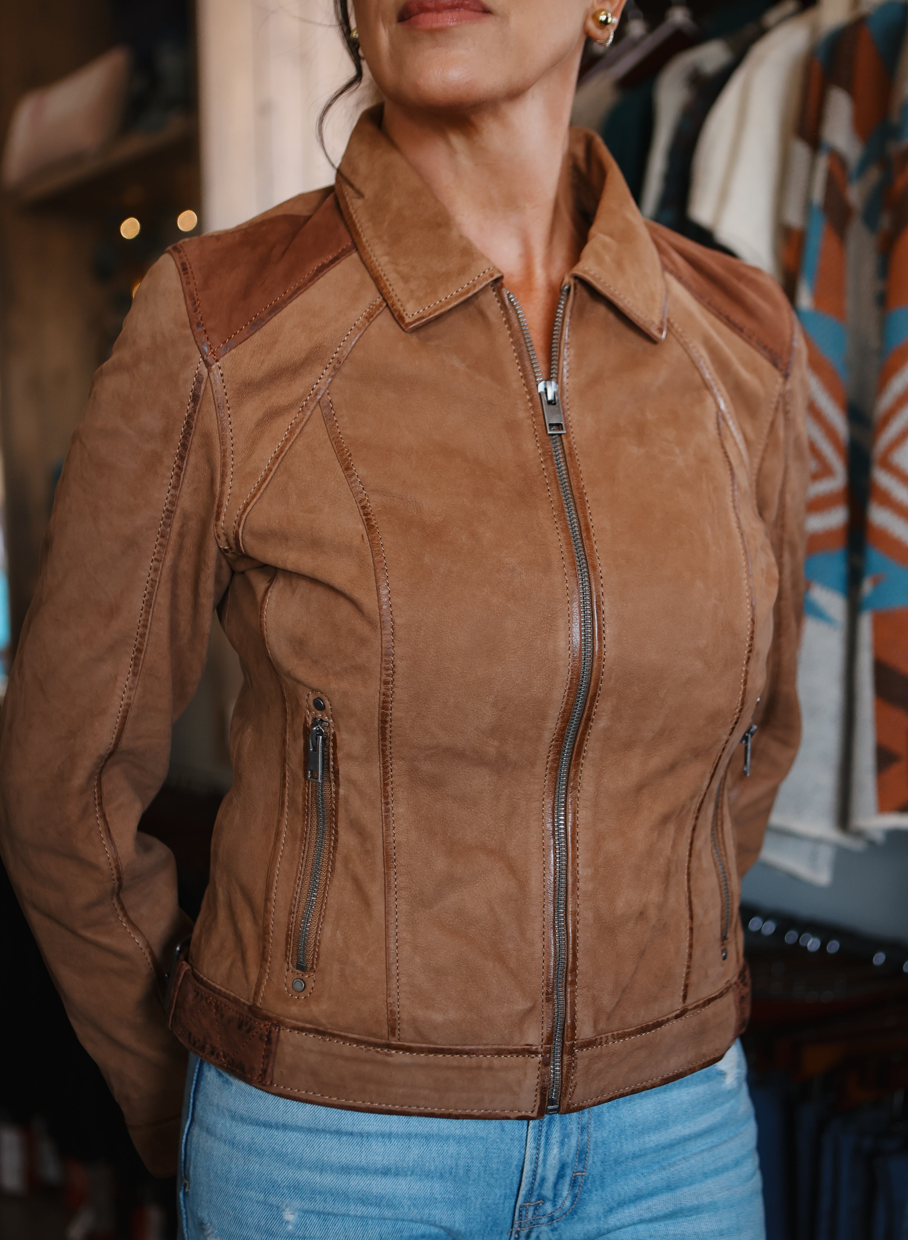 Mauritius - Women's Sunny RF Leather Jacket
