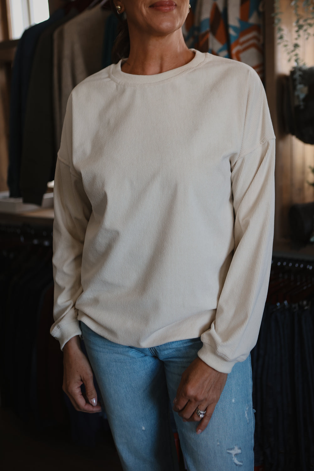 Corduroy Sweater - Oversized
