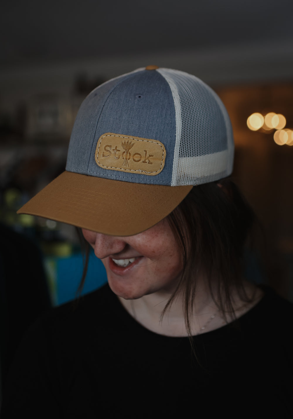 Stook - Amber Gold/Heather Grey Snapback Trucker Hat