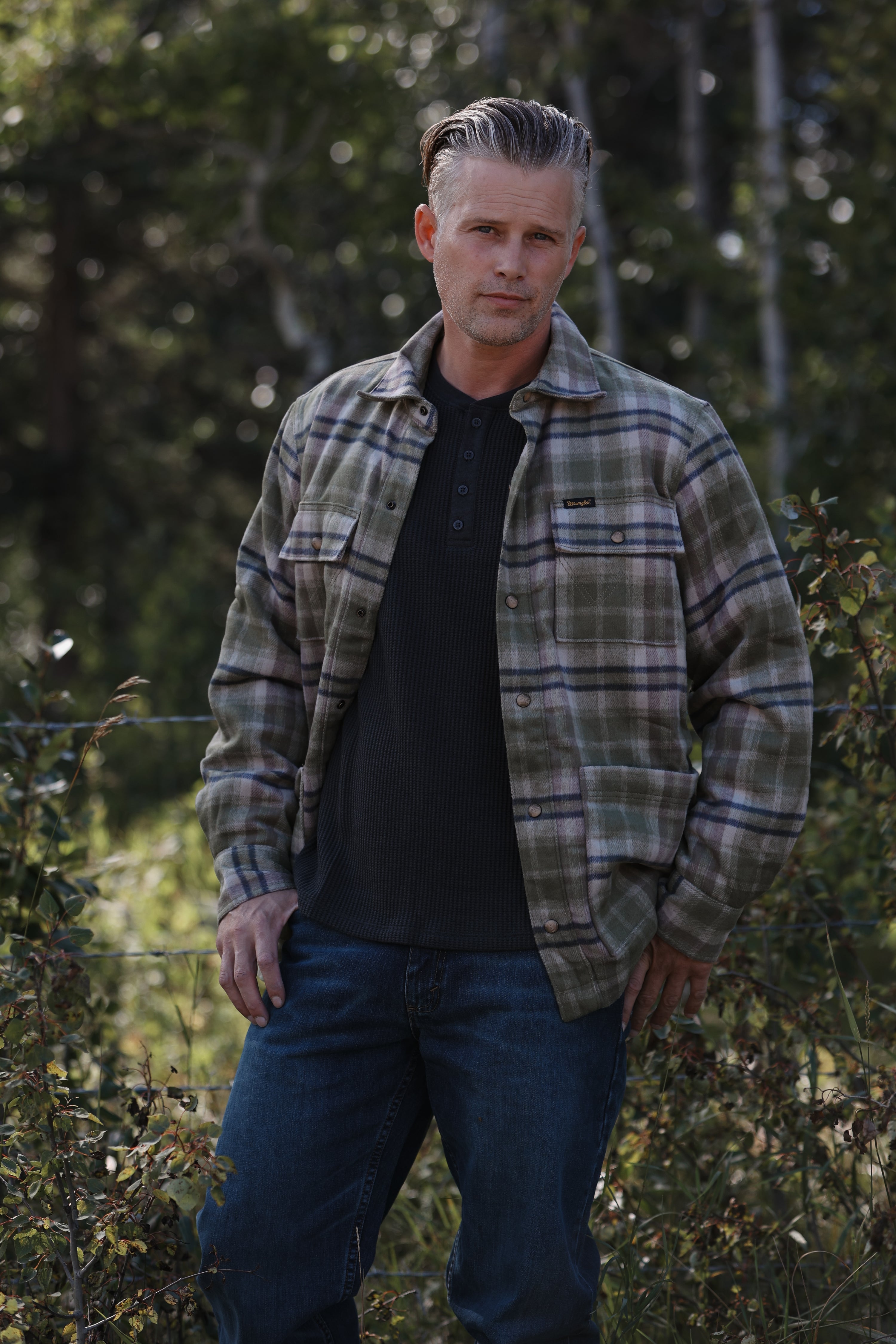 Wrangler - Quilt Lined Flannel Shirt Jacket (Small & Large Only)