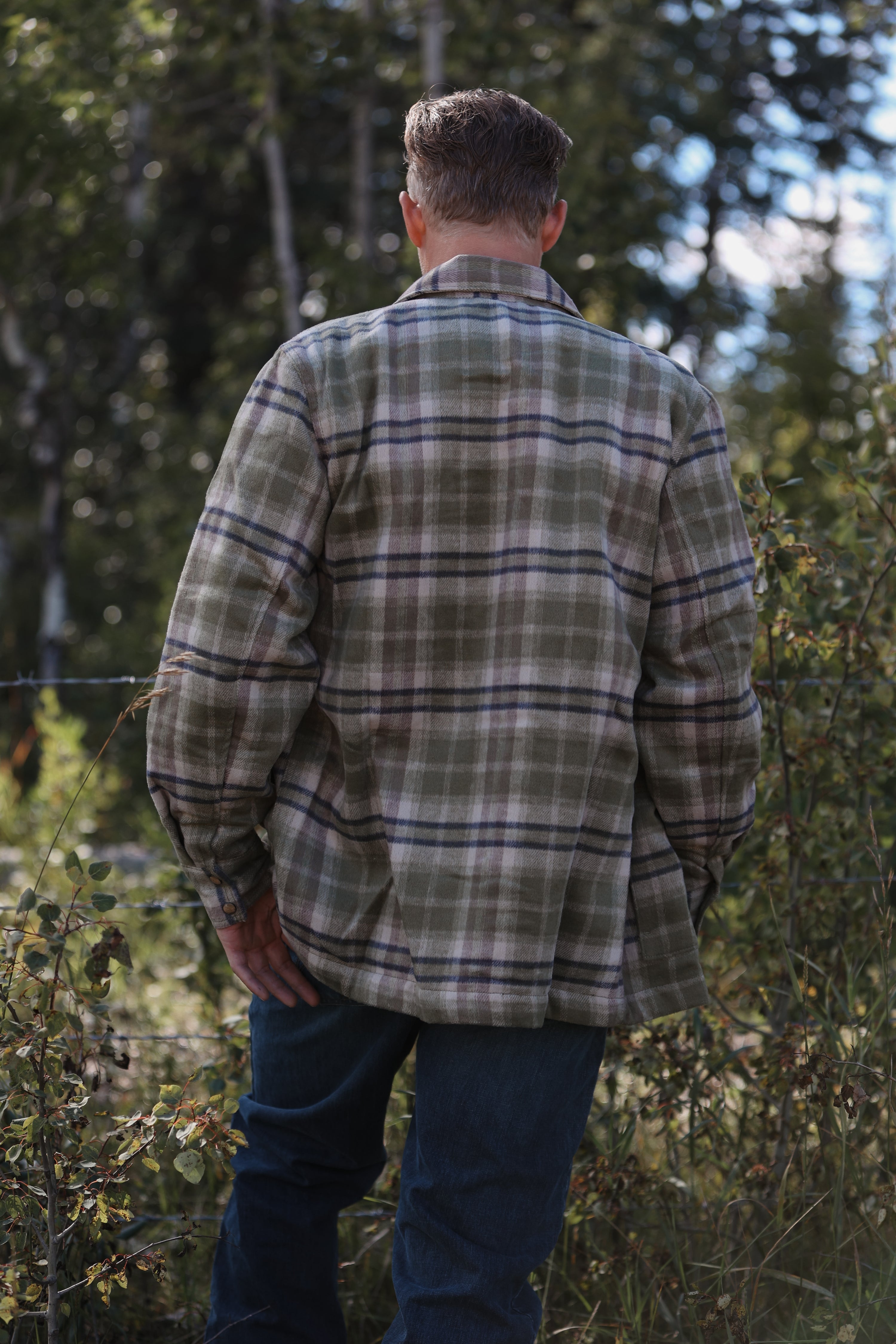 Wrangler - Quilt Lined Flannel Shirt Jacket (Small & Large Only)