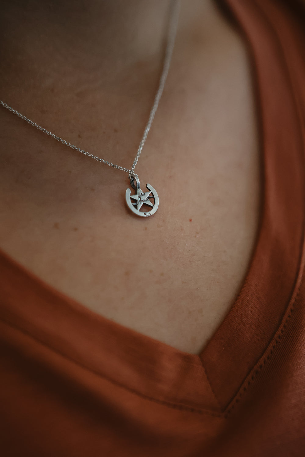 A MARSHALL Jewelry - Star & Horseshoe Logo Necklace