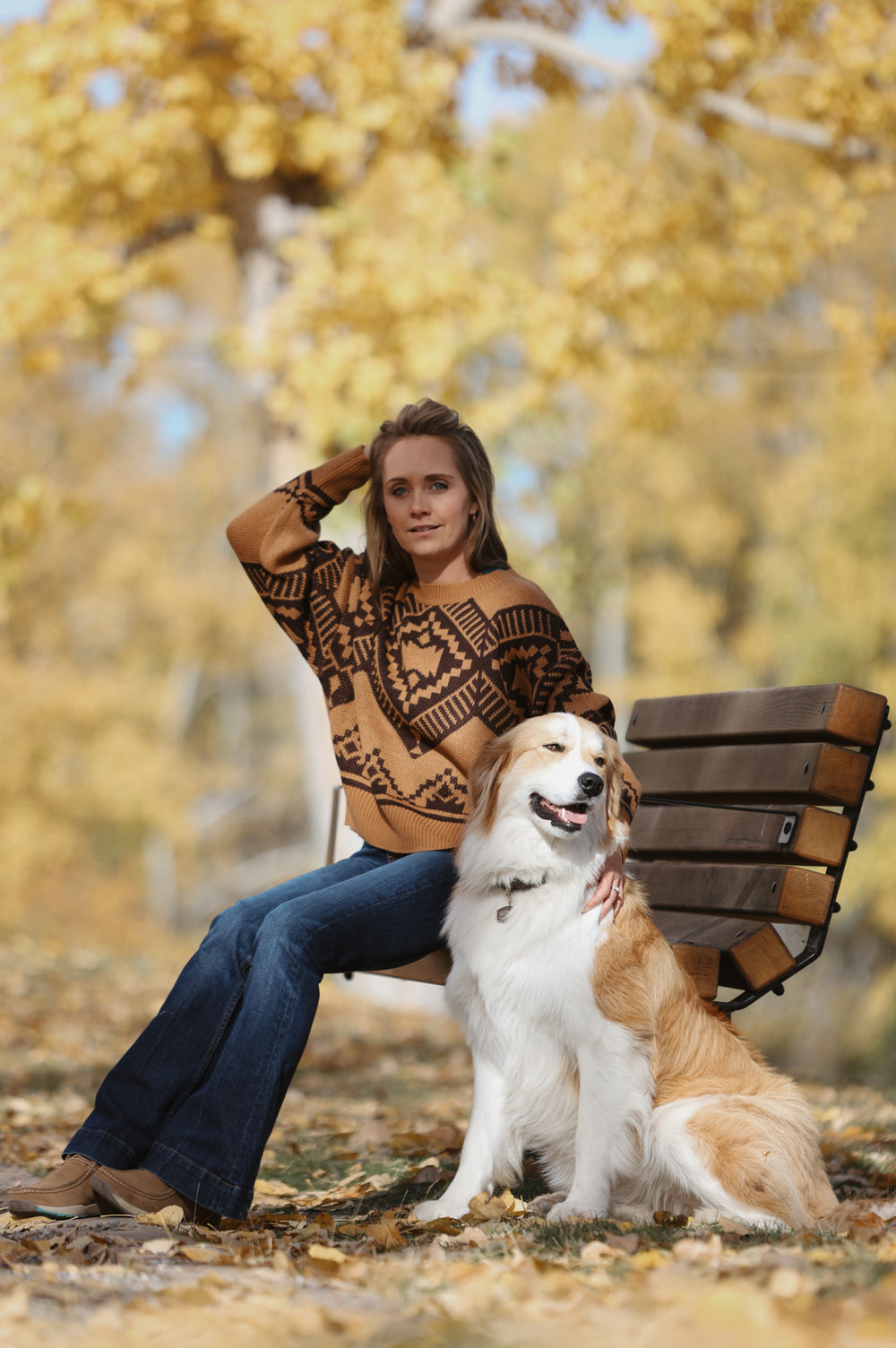 Wrangler - Women's Sweater Retro Americana Brown