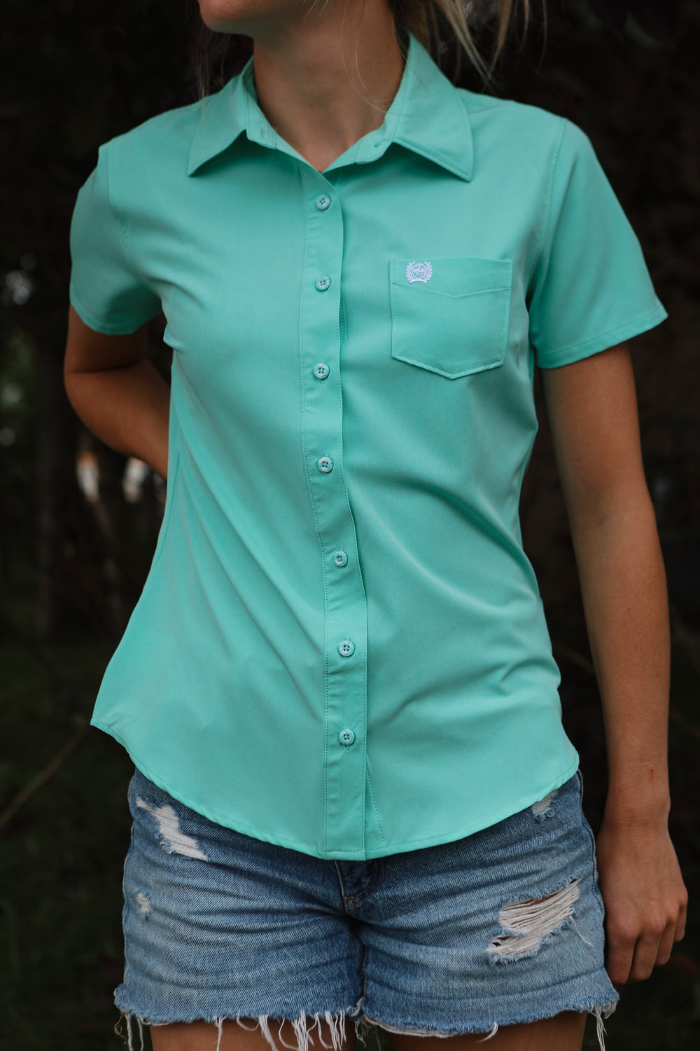 Cinch - Women's Short Sleeve Arenaflex Crosshatch Woven