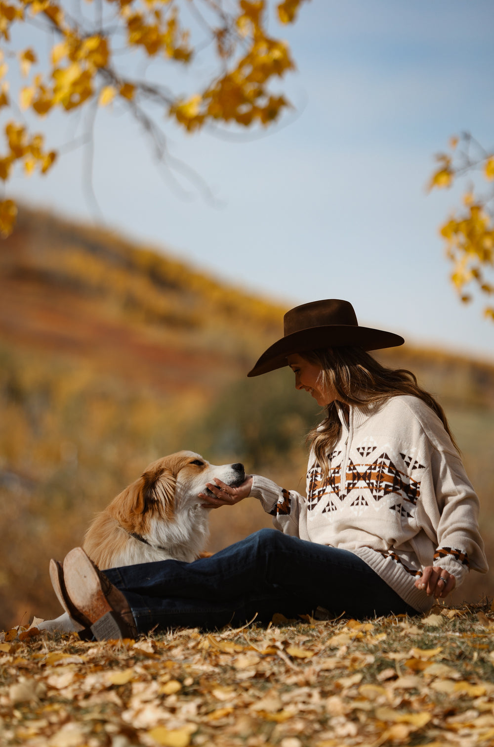 Wrangler - Women's 1/4 Zip Southwestern Pullover Sweater