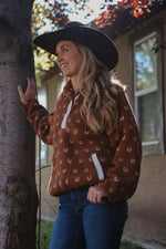 Wrangler - Women's Retro Americana Sherpa Snap Pullover