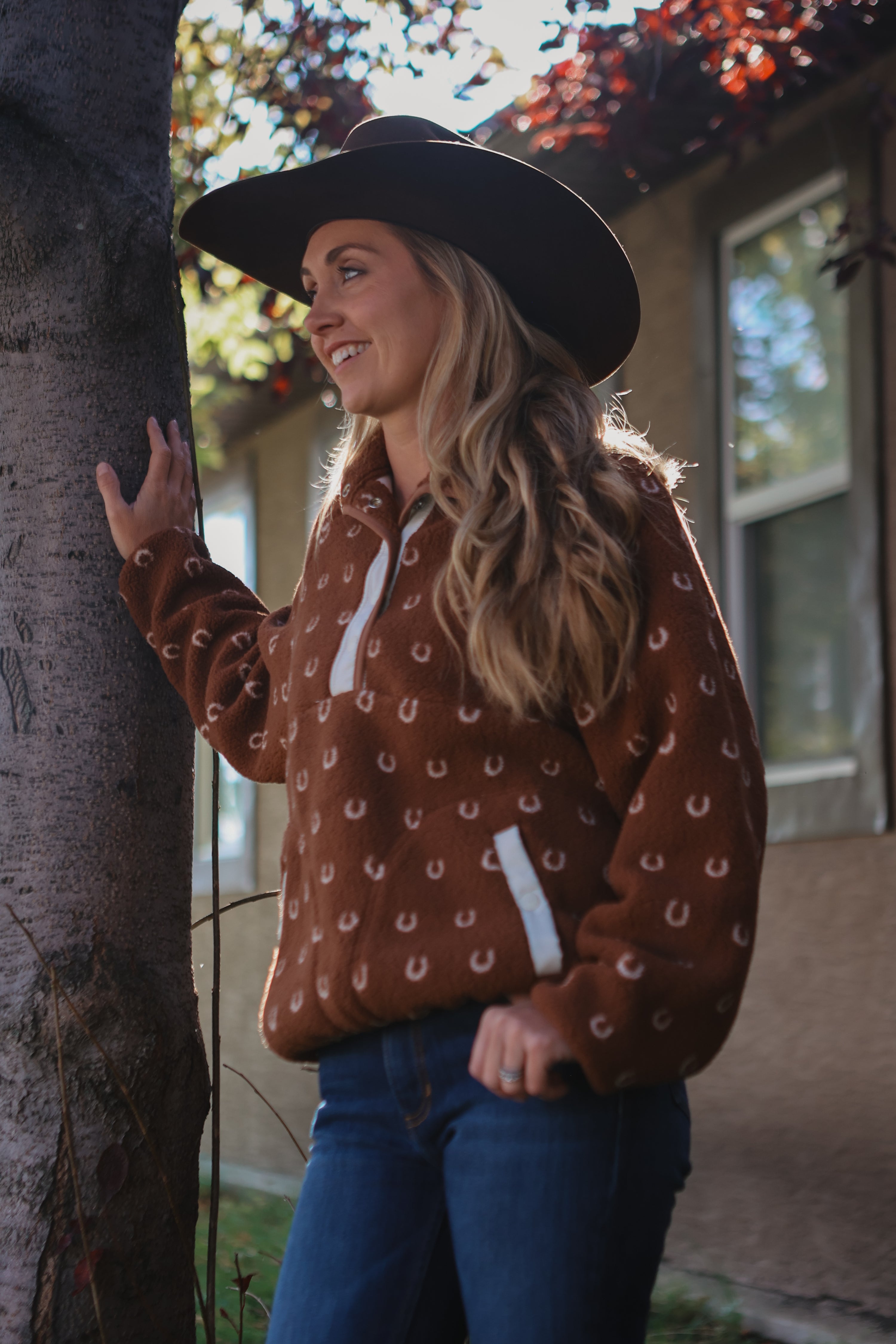 Wrangler - Women's Retro Americana Sherpa Snap Pullover