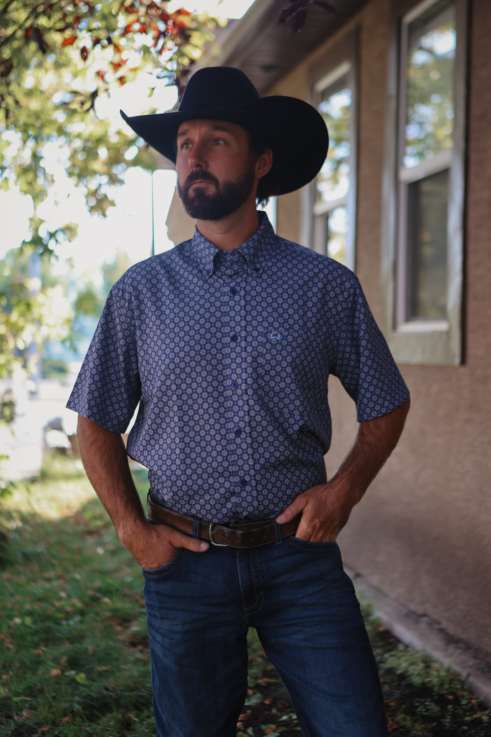 Cinch - Men's Vented Athletic Print Short Sleeve