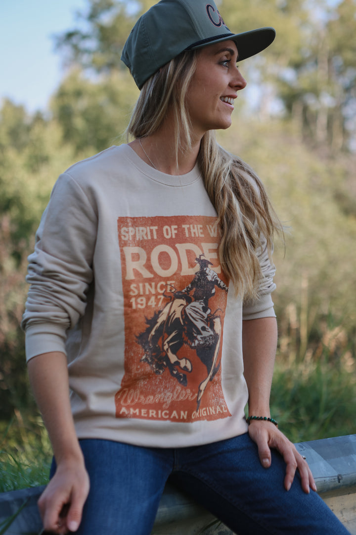 Wrangler - Women's Long Sleeve Crew Sweatshirt