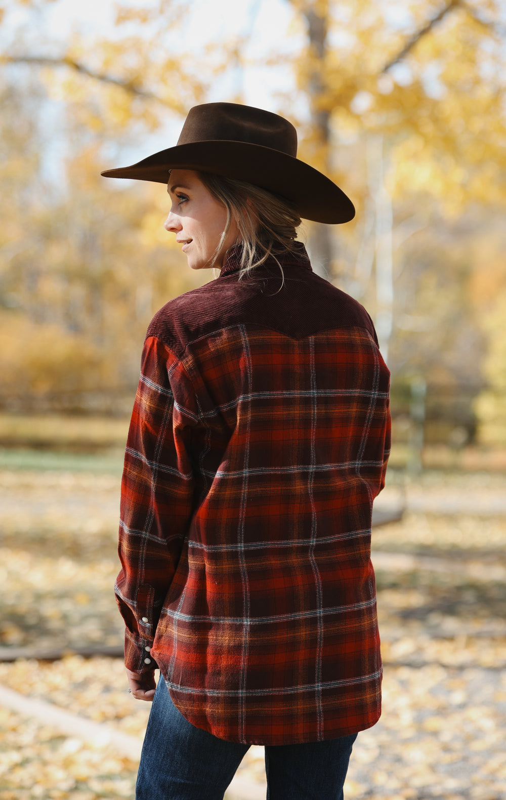 Wrangler - Women's Shirt Corduroy Flannel Snap