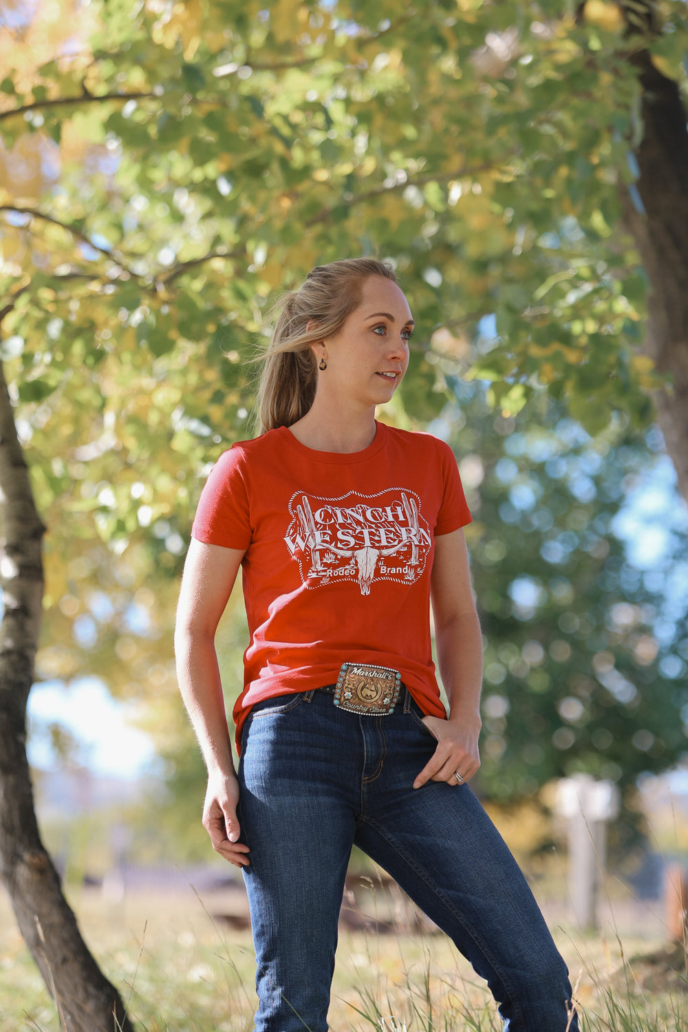 Cinch - Women's Short Sleeve Tee - Red