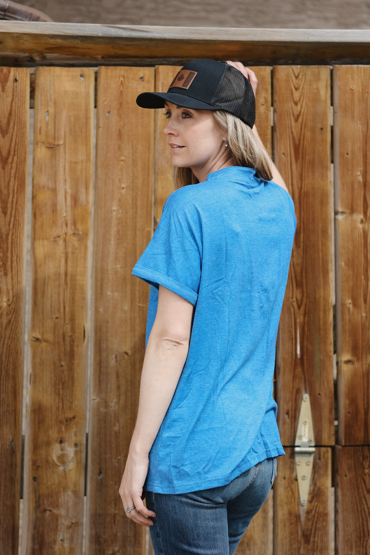 Women's Short Sleeve T Shirts V Neck Top