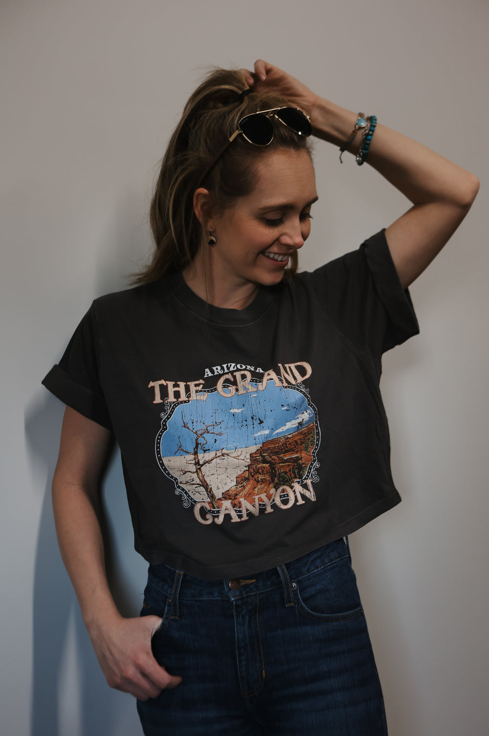 Girl Dangerous - Grand Canyon Frame Crop Boyfriend Tee