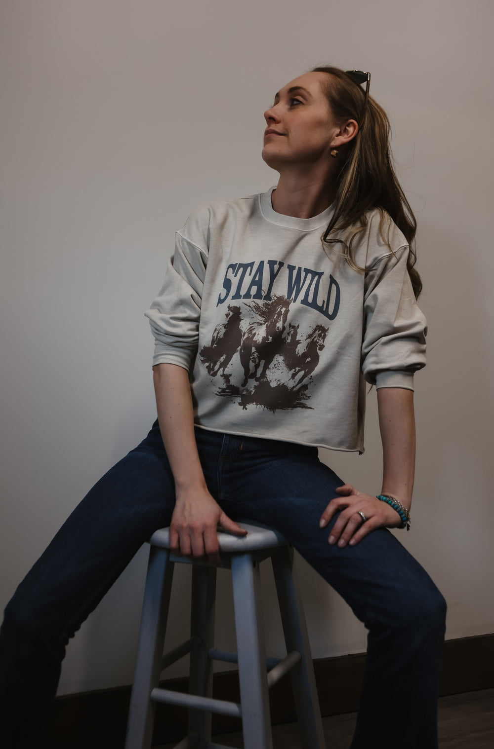 Girl Dangerous - Stay Wild Cropped Sweatshirt