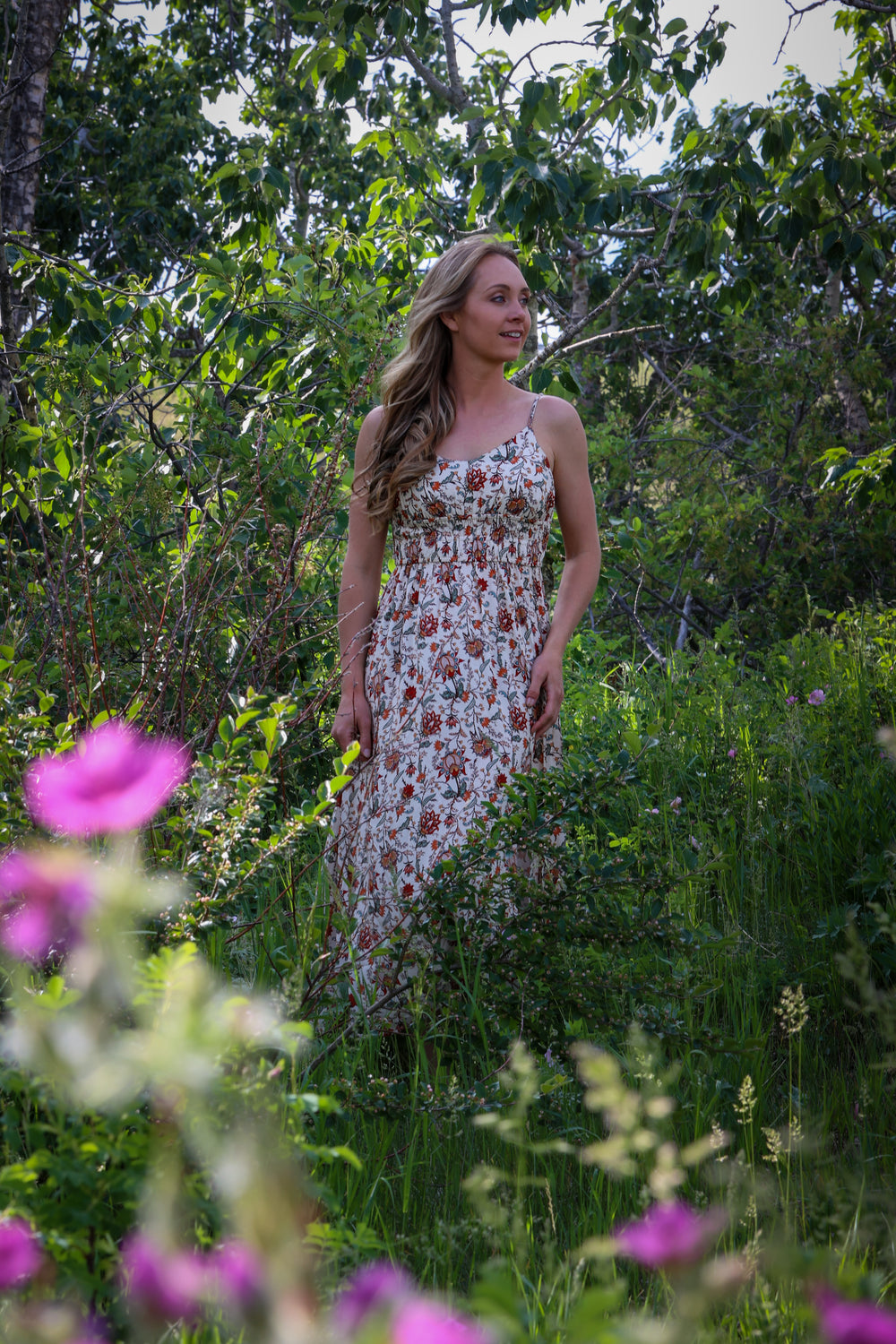 Panhandle - Floral Print Midi Dress