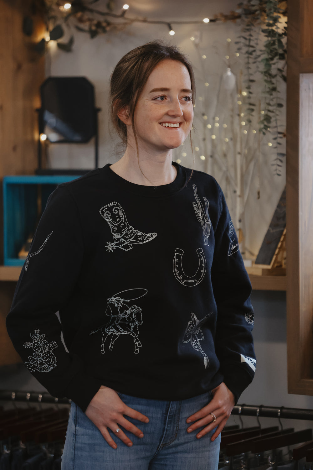 Wrangler - Women's Retro Punchy Crew Sweater